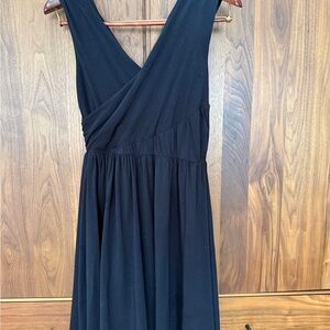 Garnet Hill Black Backless Dress